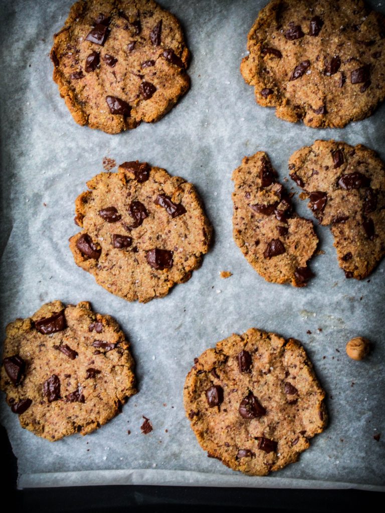 Giant hazelnut cookies- refined sugar and gluten free